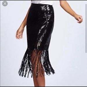 New York and Company Sequin Skirt